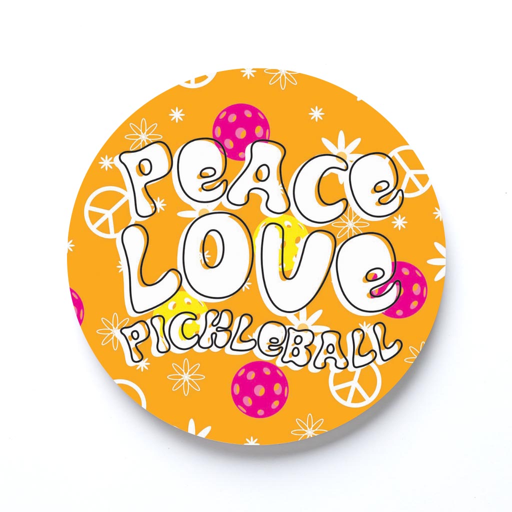 Neon Pickleball Peace Love Pickleball | 4x4