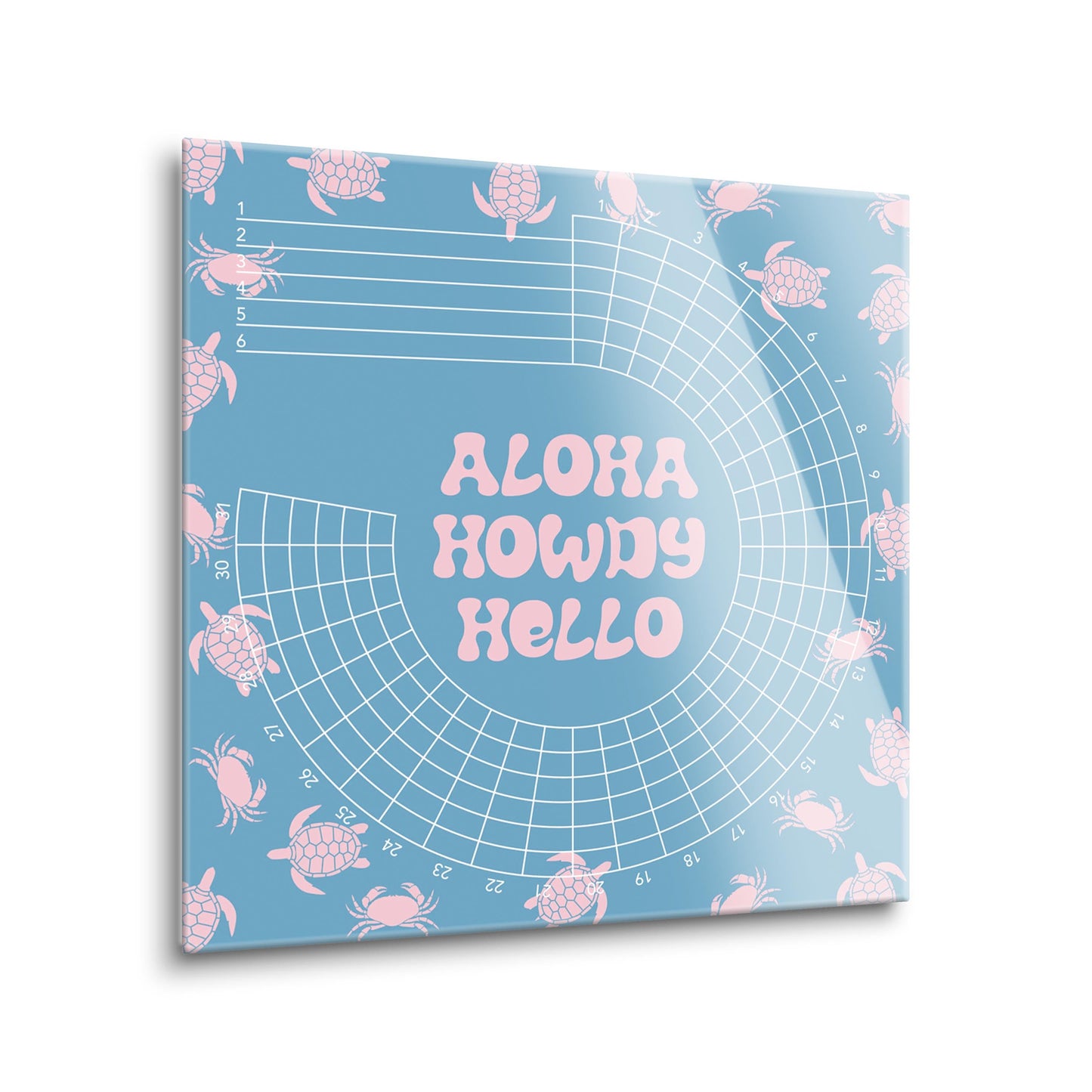 Coastal Aloha Howdy Hello | 8x8