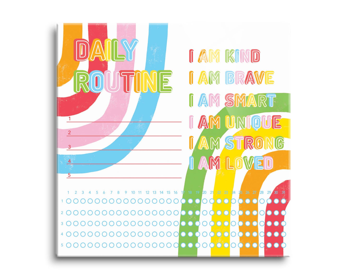 Children's Bright Rainbow Daily Routine | 8x8