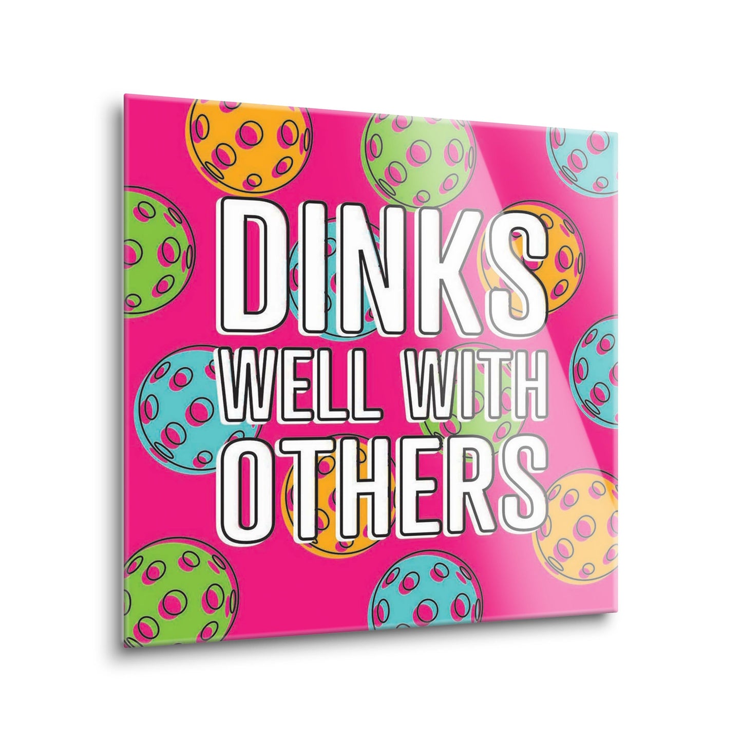 Neon Pickleball Dinks Well | 8x8