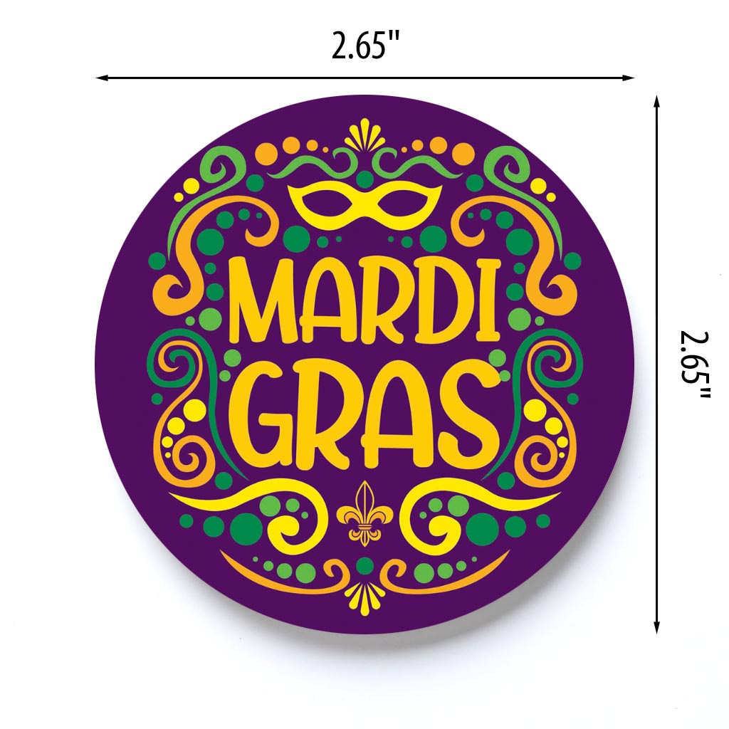 Mardi Gras Decorative Pattern | 2.65x2.65