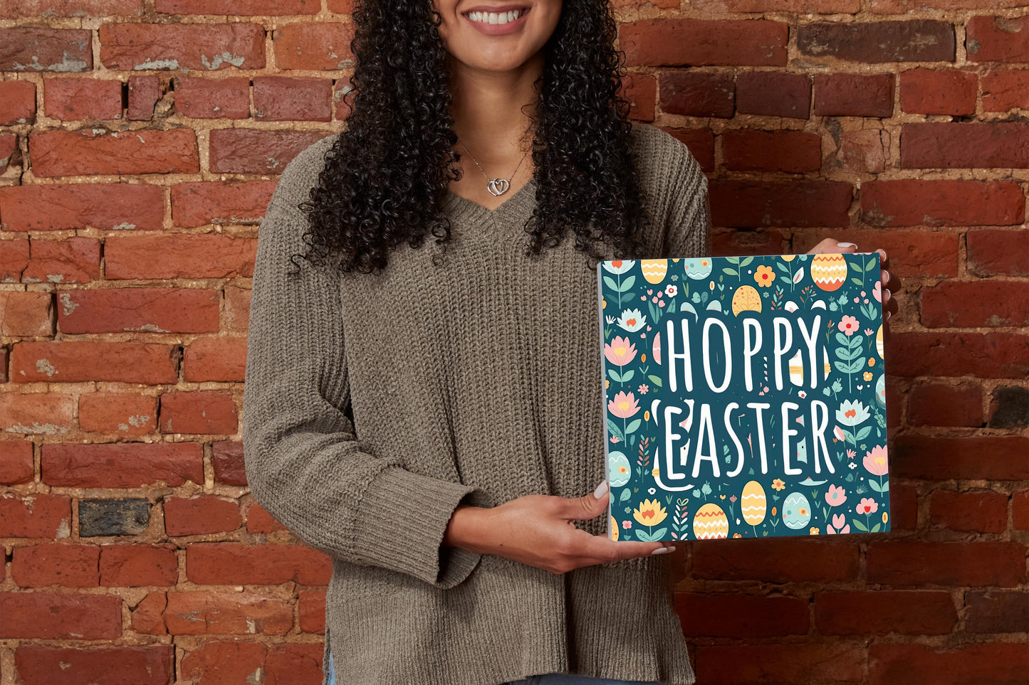 Spring Pastel Hoppy Easter | 10x10