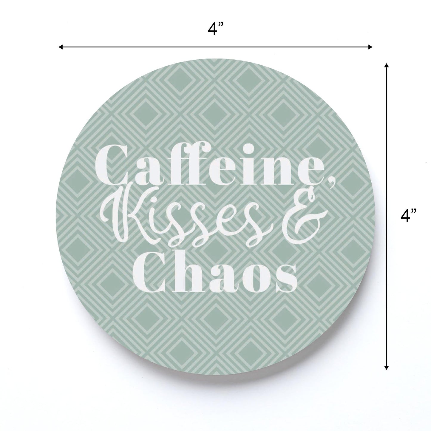 Mother's Day Caffeine Kisses & Chaos Green | 4x4