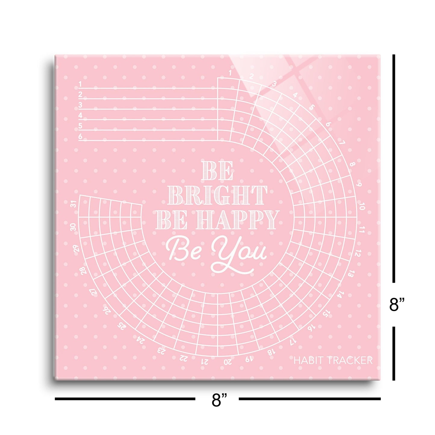 Spring Tracker Pink Polkadot Be Bright | 8x8