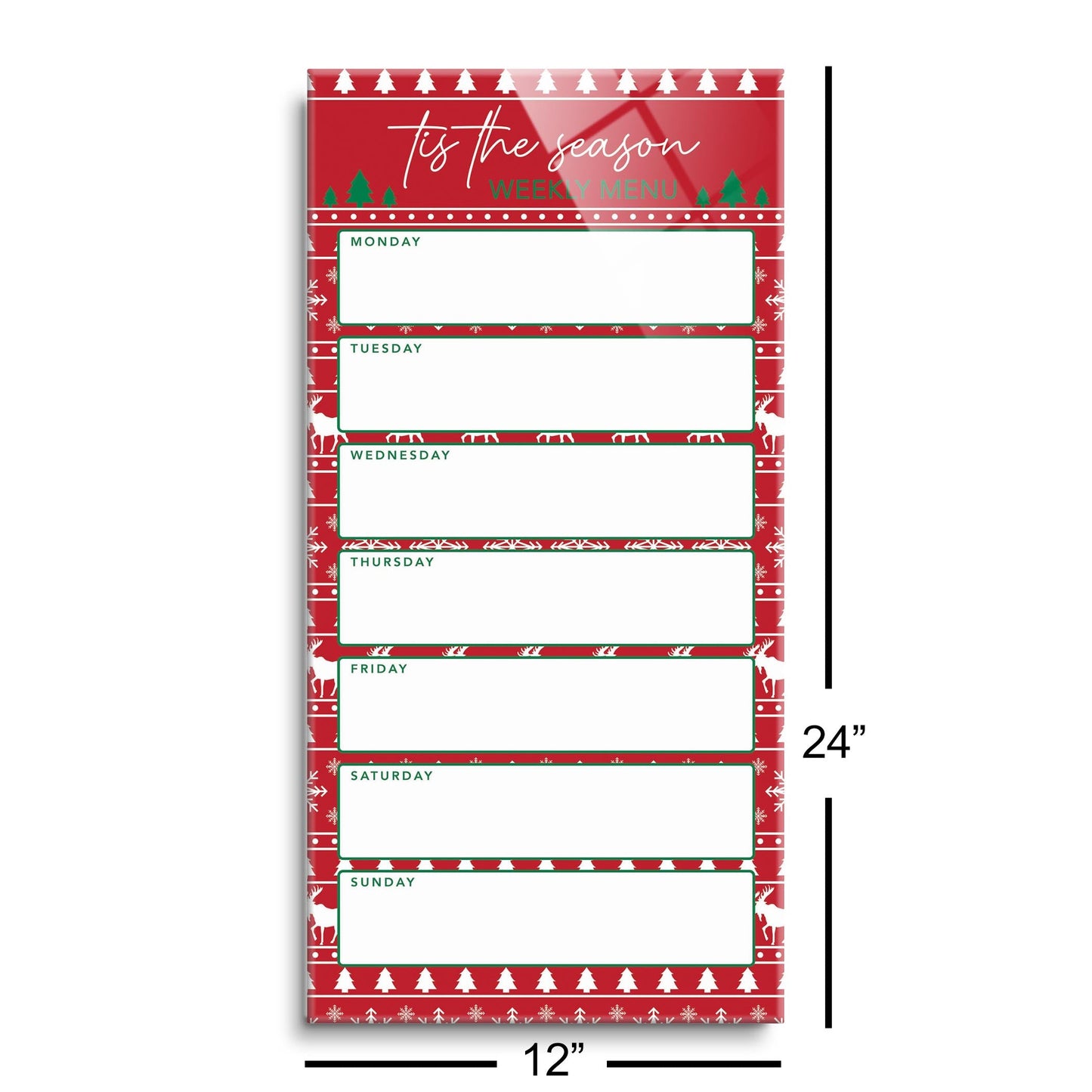 Classy Christmas Menu Board | 12x24