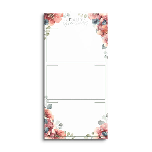 Floral Daily Gratitudes Message Board | 8x16