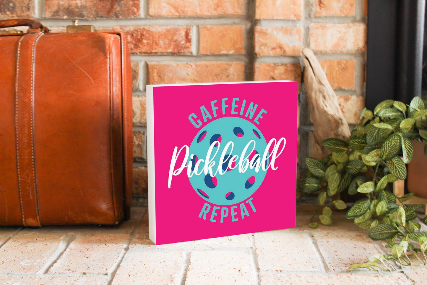 Neon Pickleball Caffeine Pickleball Repeat | 10x10