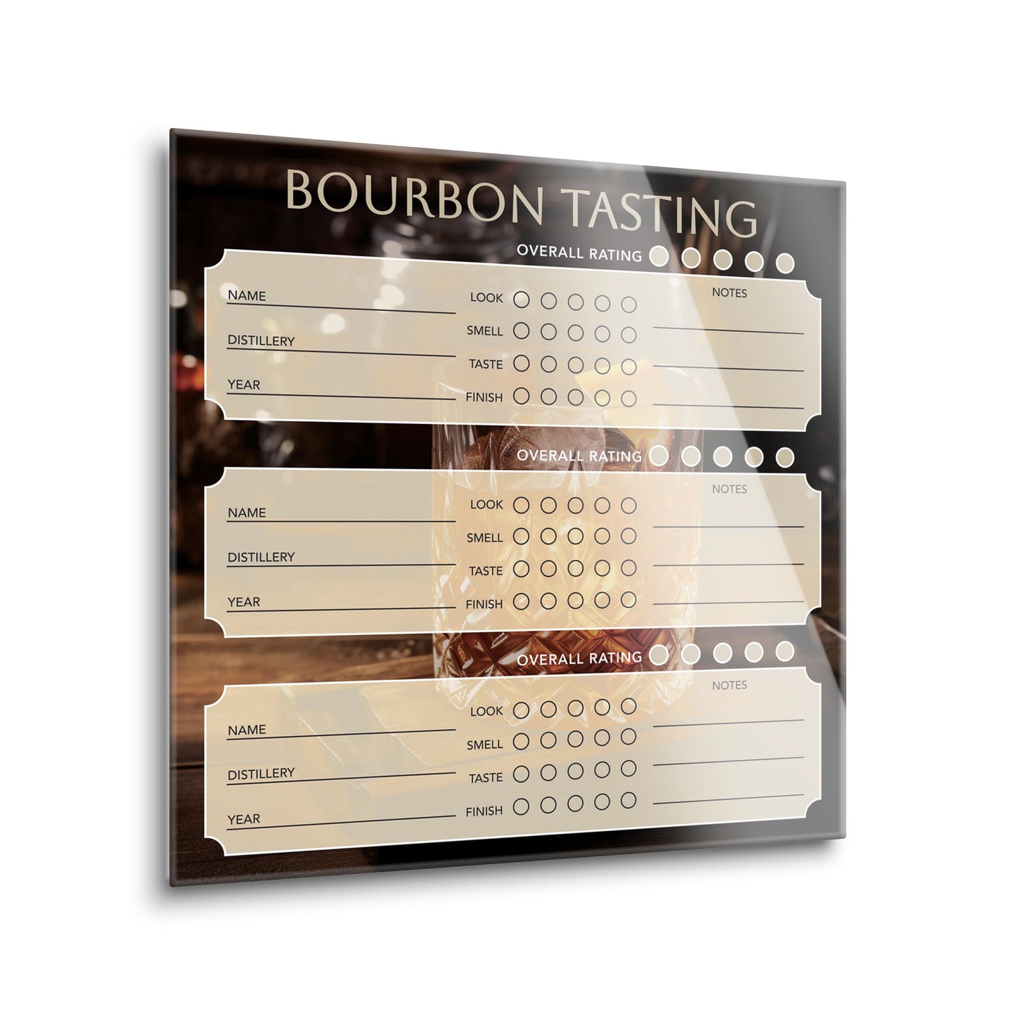 Bourbon Tasting Tracker | 8x8