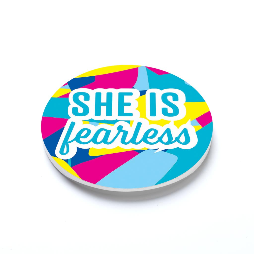 She Is Fearless Bright Pattern | 2.65x2.65