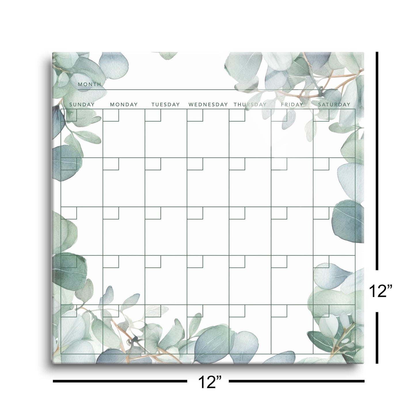 Minimalistic Eucalyptus Calendar | 12x12