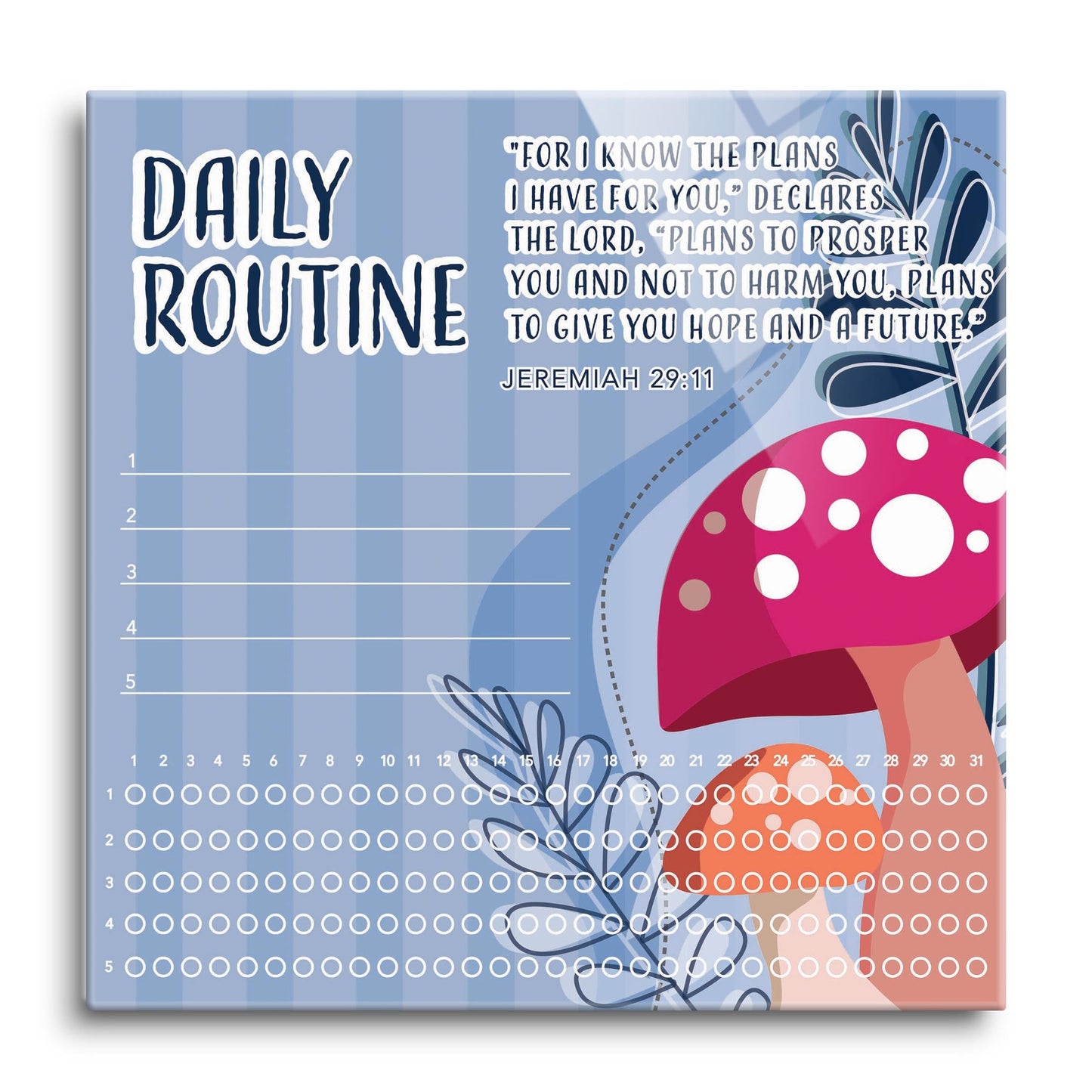 Children's Mushroom Daily Routine | 12x12