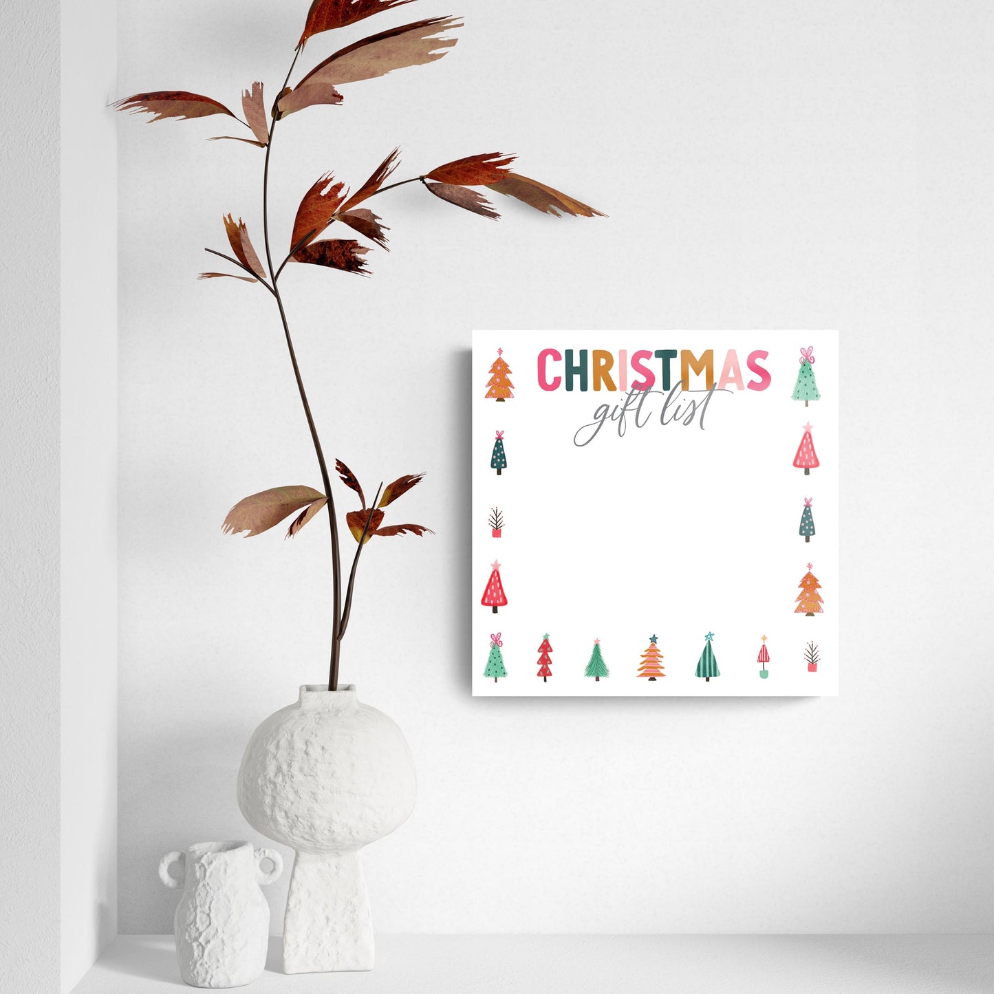 Clairmont & Co Whimsy Bright Christmas Gift List | 8x8