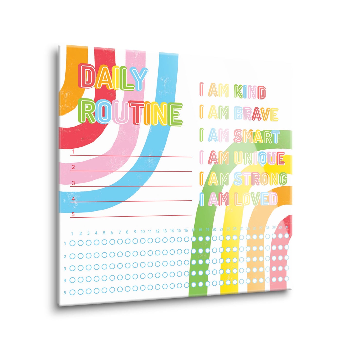 Children's Bright Rainbow Daily Routine | 8x8