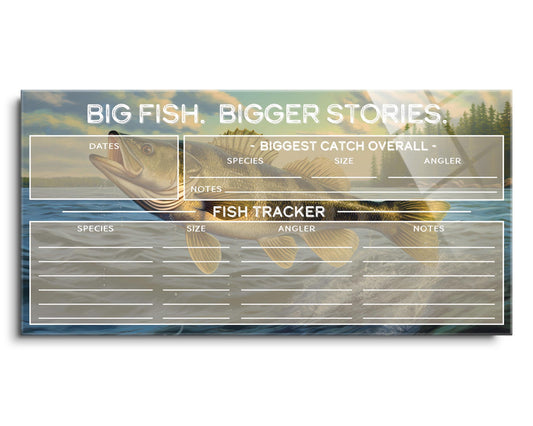 Fish Tracker Big Fish Bigger Stories | 24x12