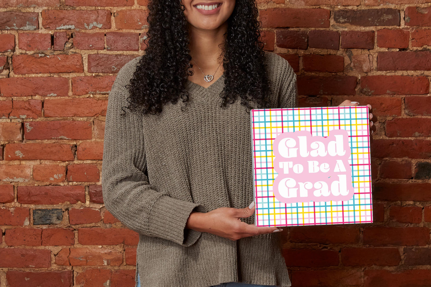 Glad To Be A Grad Colorful Grid | 10x10