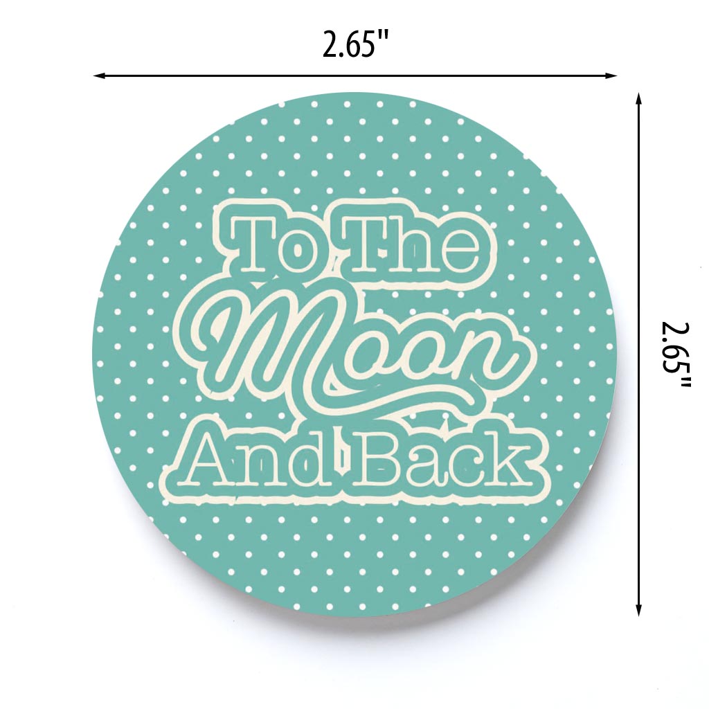 Valentine's Day To The Moon And Back Teal | 2.65x2.65