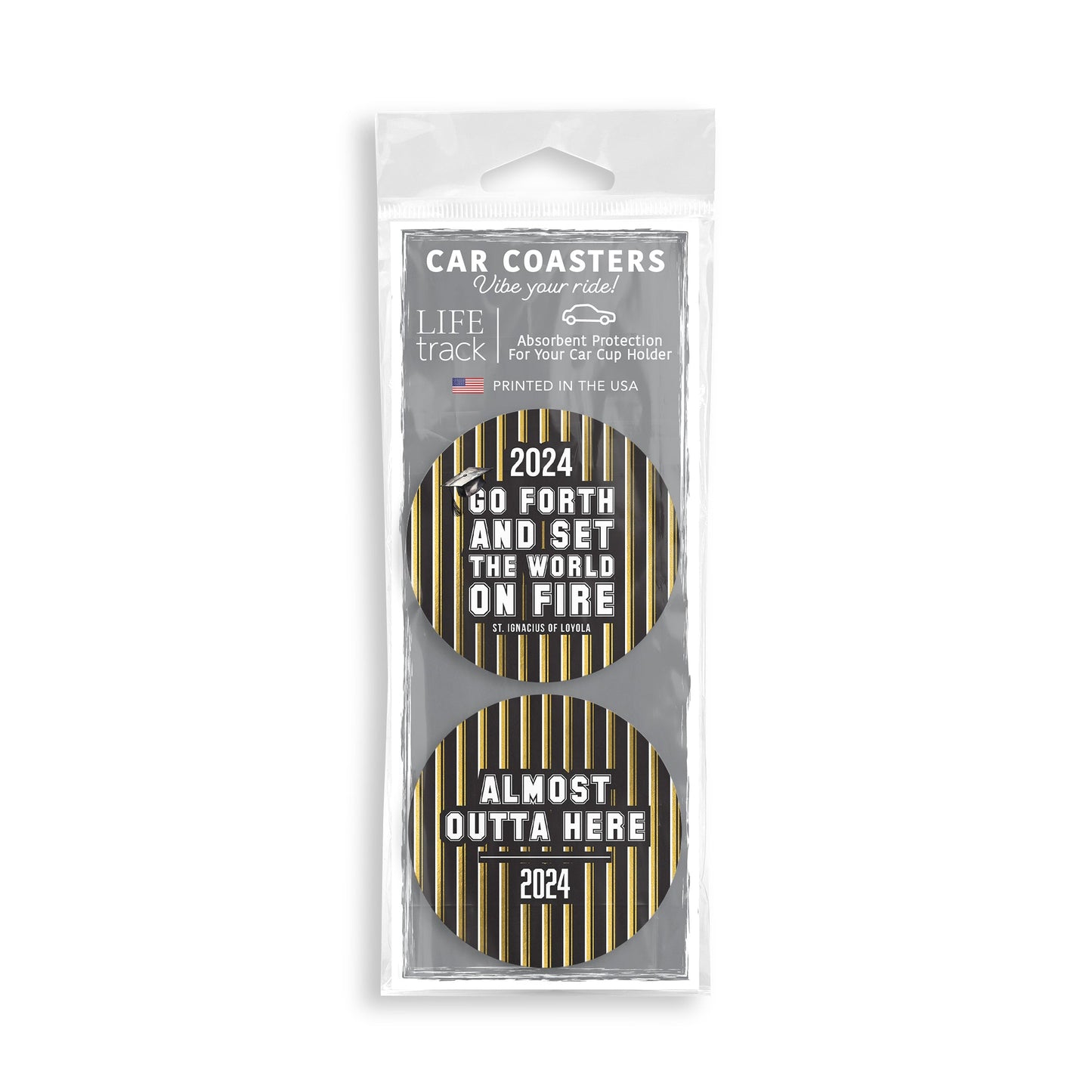 Graduation 2024 Gold Stripe Set | 2.65x2.65