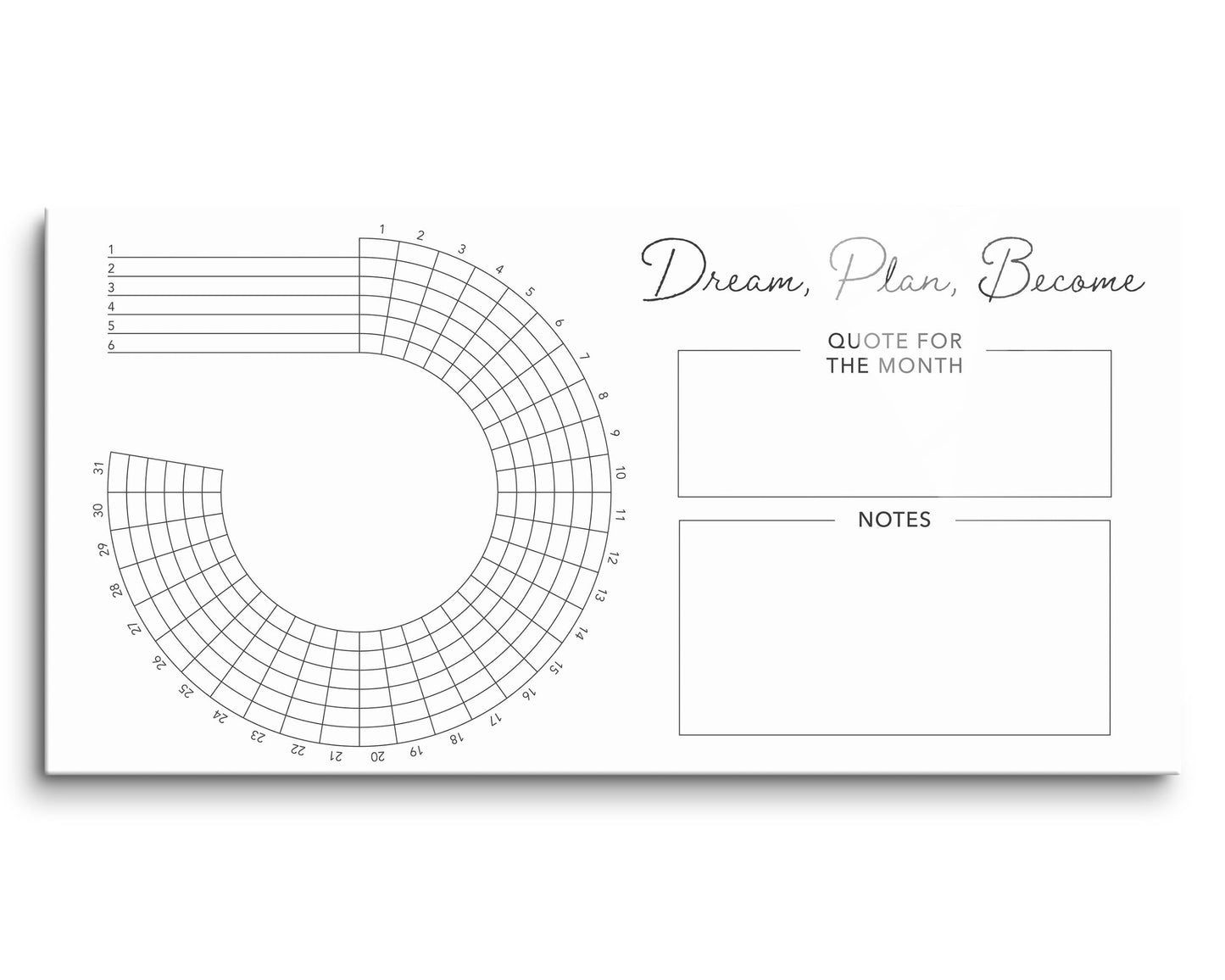 Minimalistic White Dream Plan Become | 16x8