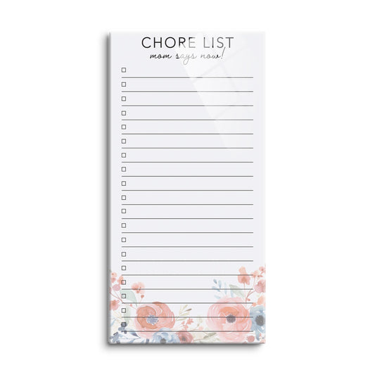 Mother's Day Tracker Floral Chore List | 8x16