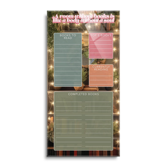 Lighted Book Nook Reading Tracker | 12x24