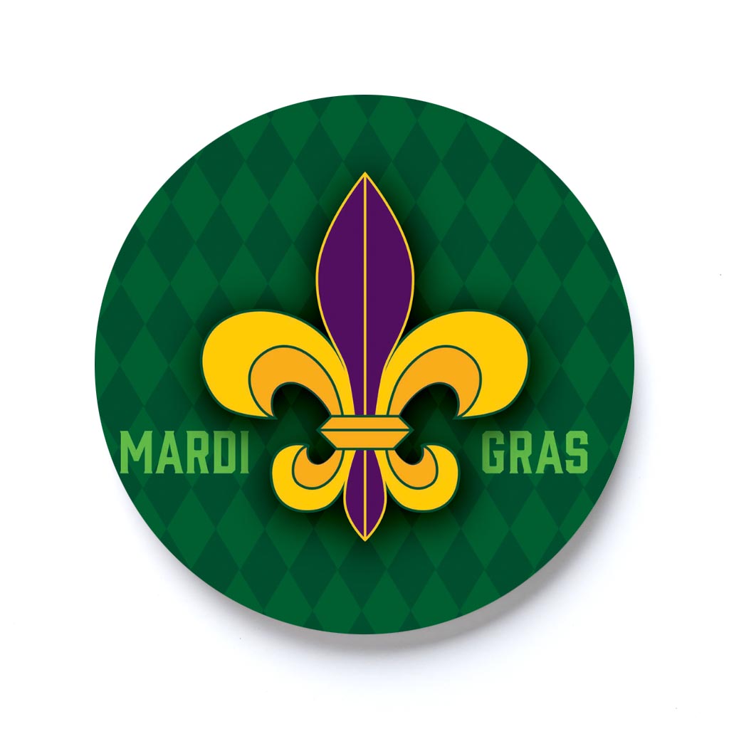 Mardi Gras Fleur De Lis | 2.65x2.65