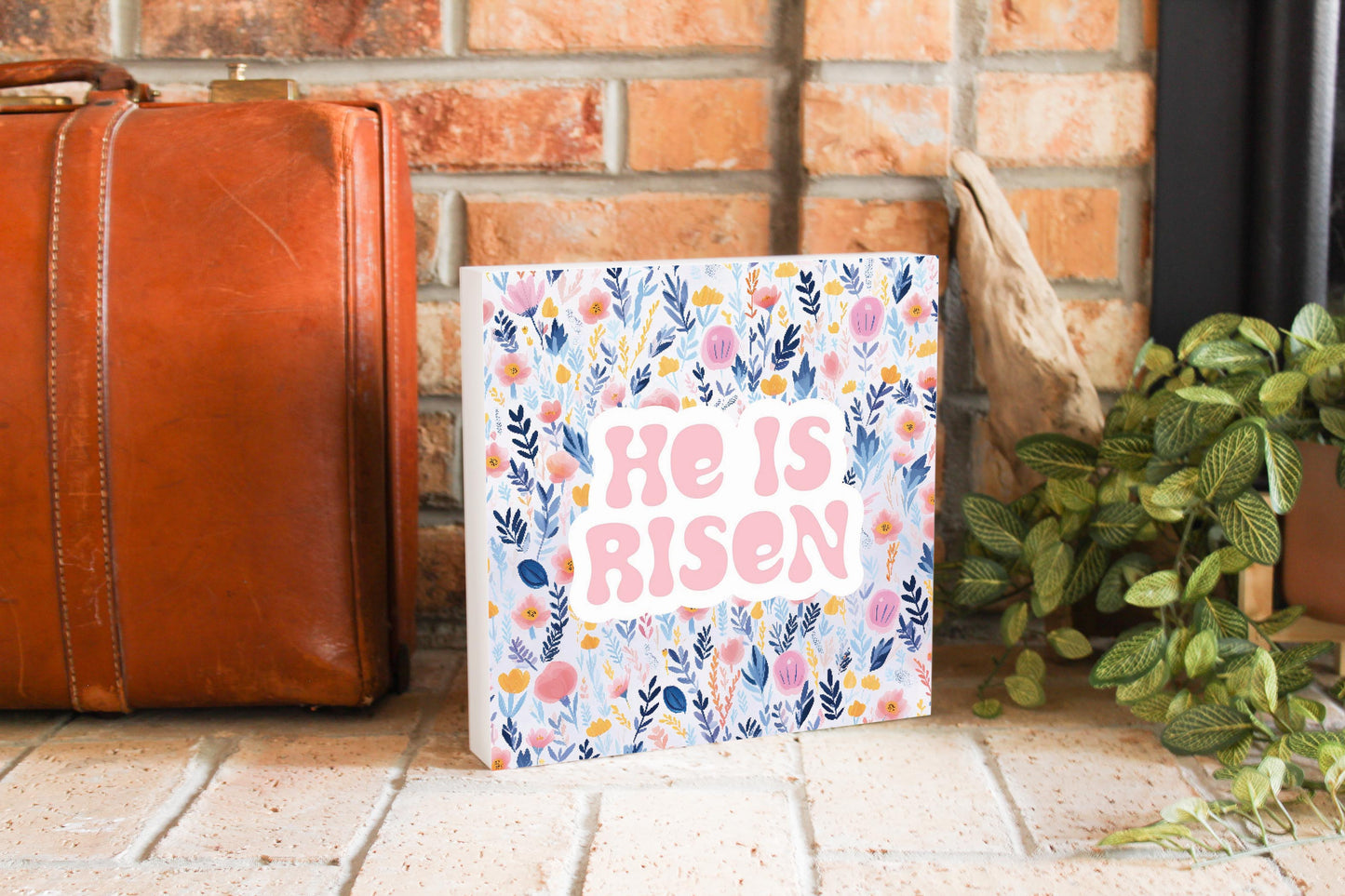 Spring Pastel He Is Risen | 10x10