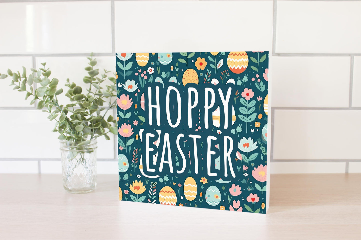 Spring Pastel Hoppy Easter | 10x10