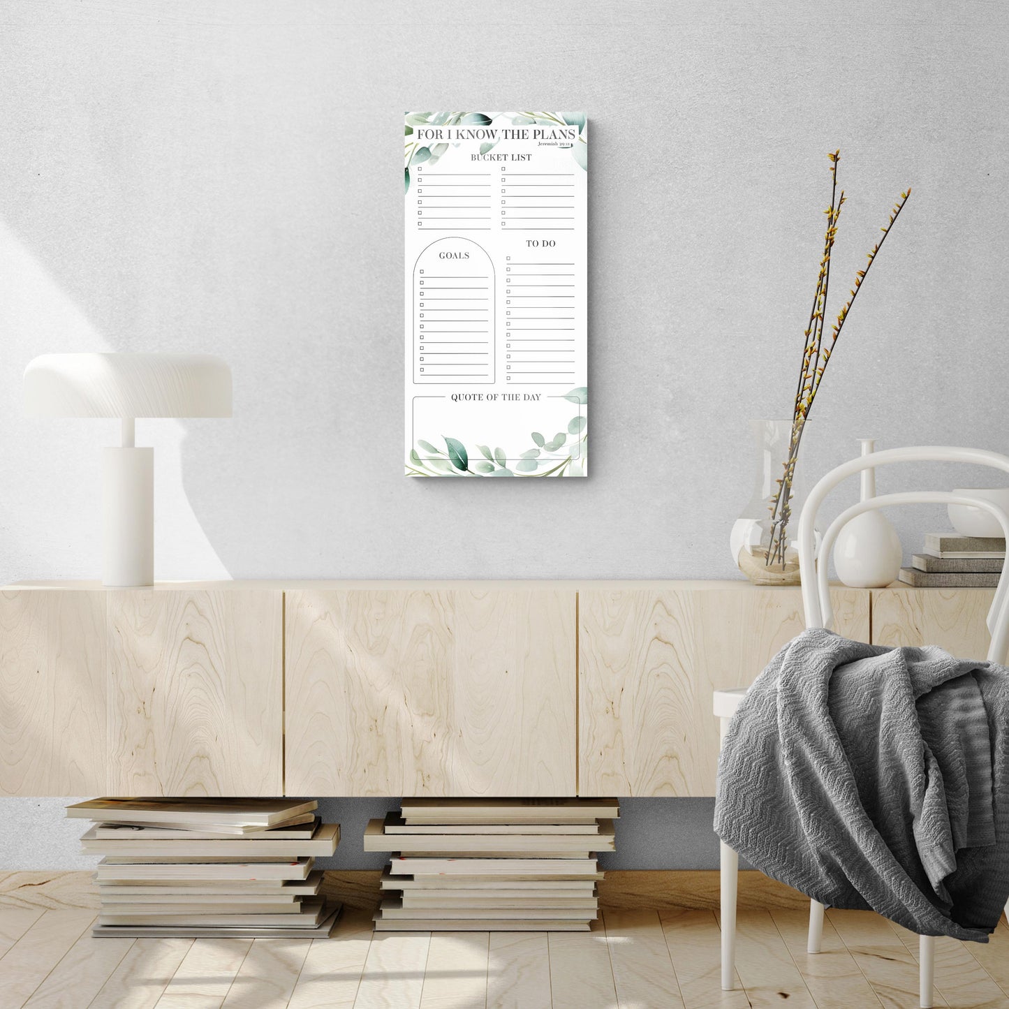 Graduation Tracker Sage Leaves I Know The Plans | 12x24