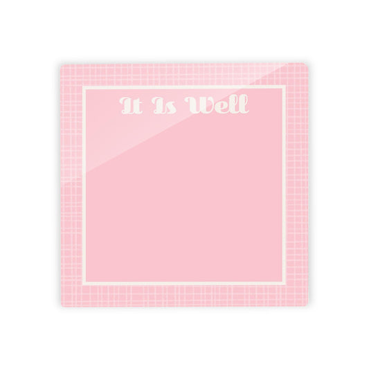 Spring Pastel Pink Hatch It Is Well | 4x4