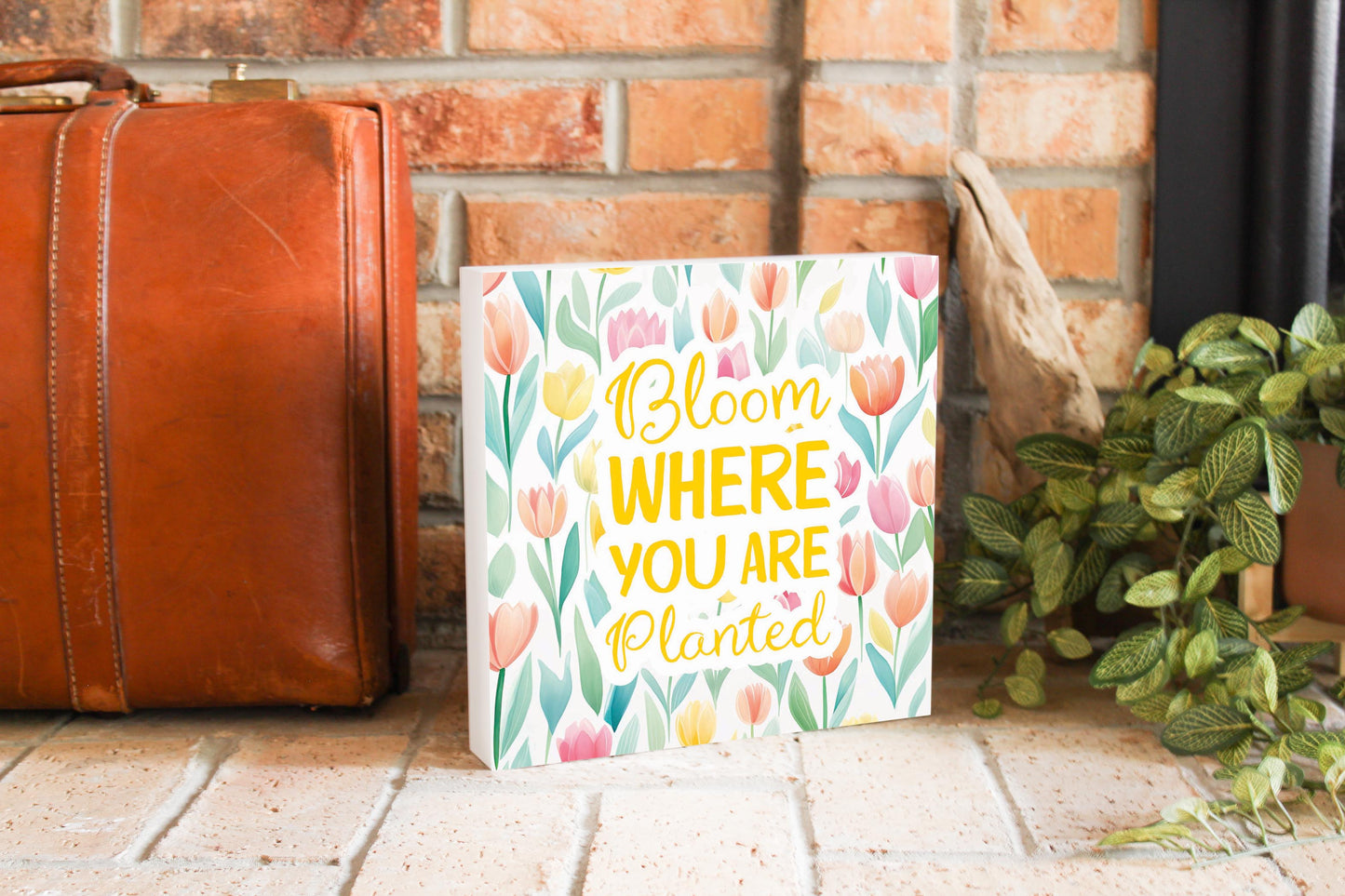 Spring Pastel Bloom Where You Are Planted | 10x10