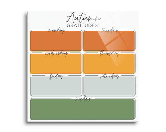 Autumn Gratitudes Simple Colorful Boxes | 8x8