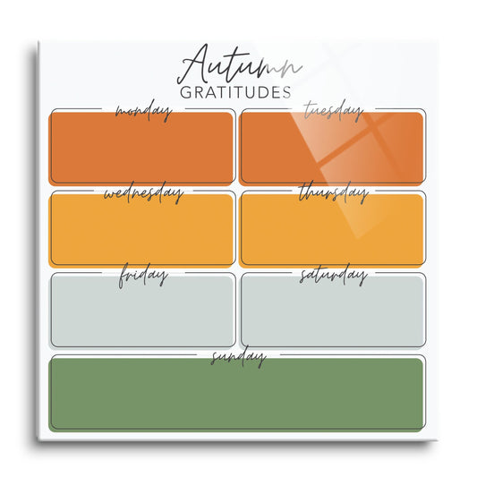Autumn Gratitudes Simple Colorful Boxes | 12x12