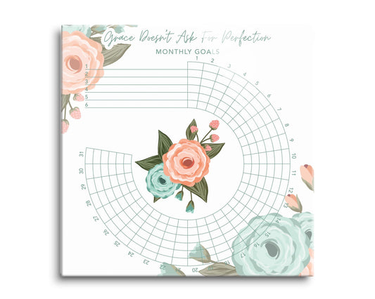 Floral Habit Tracker Grace Doesn't Ask For Perfection | 8x8