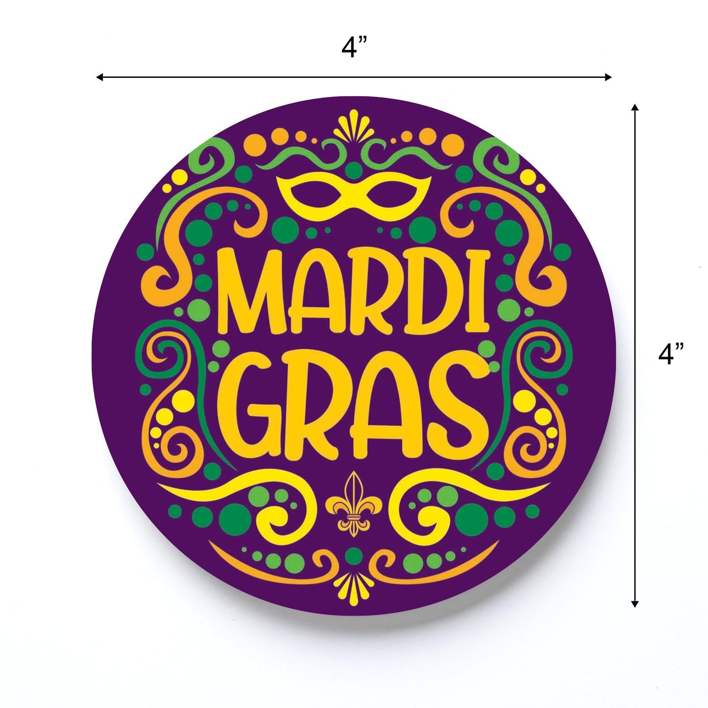 Mardi Gras Decorative Pattern | 4x4