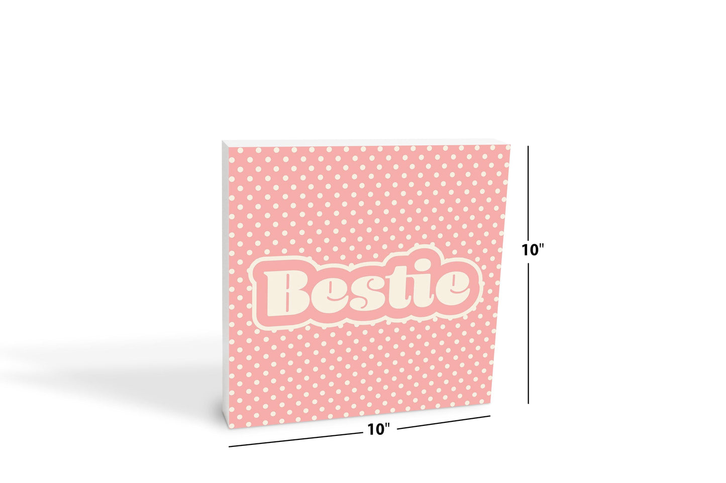 Valentine's Day Bestie Pink Polka Dot | 10x10