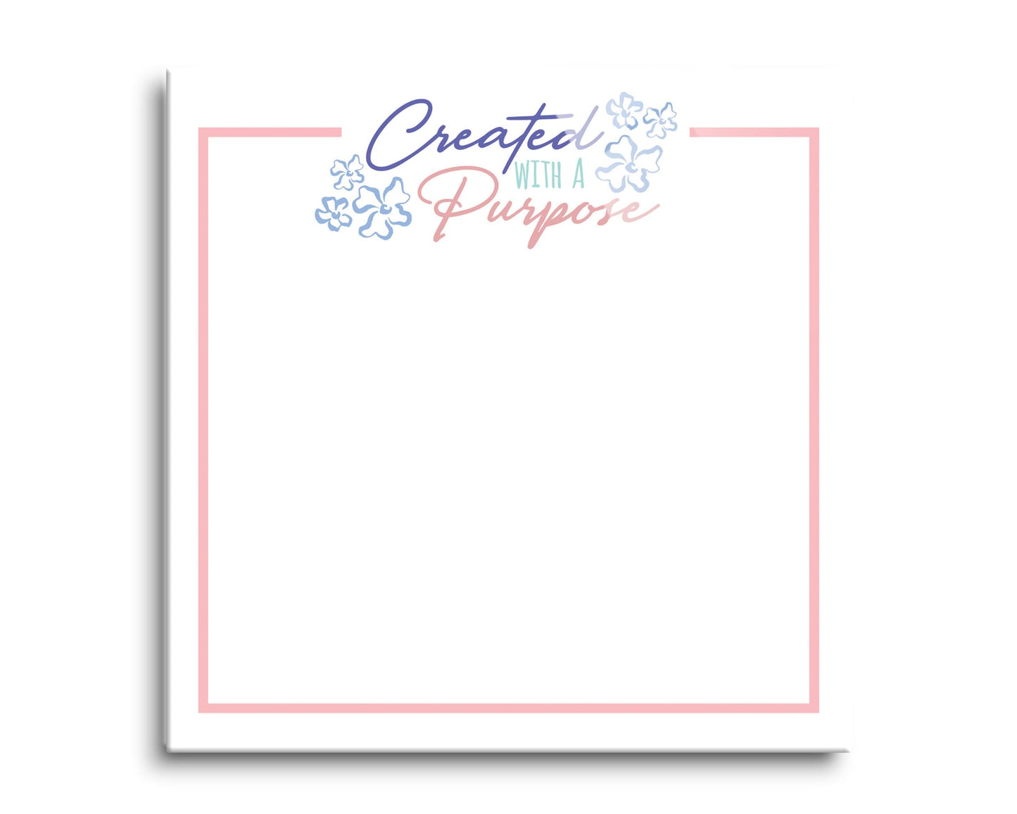 Clairmont & Co Faith Created With Purpose Notes | 8x8