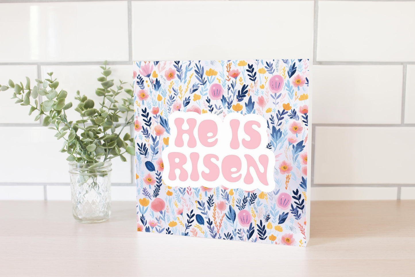 Spring Pastel He Is Risen | 10x10