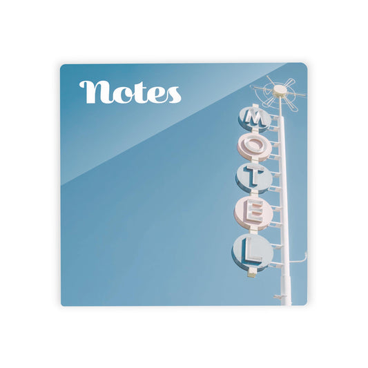 Retro Pastel Notes Motel Sign | 4x4