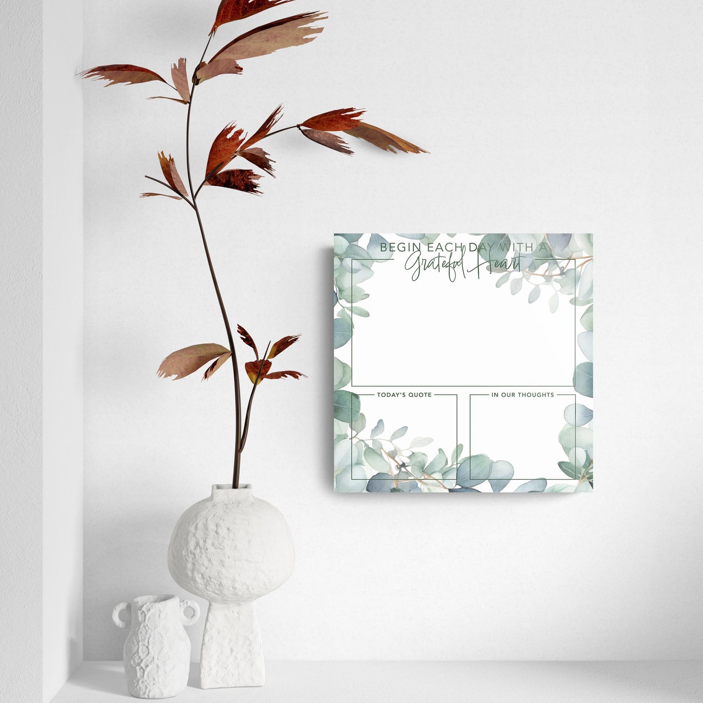 Eucalyptus Gratitudes Grateful Heart | 8x8