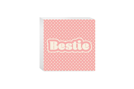 Valentine's Day Bestie Pink Polka Dot | 5x5