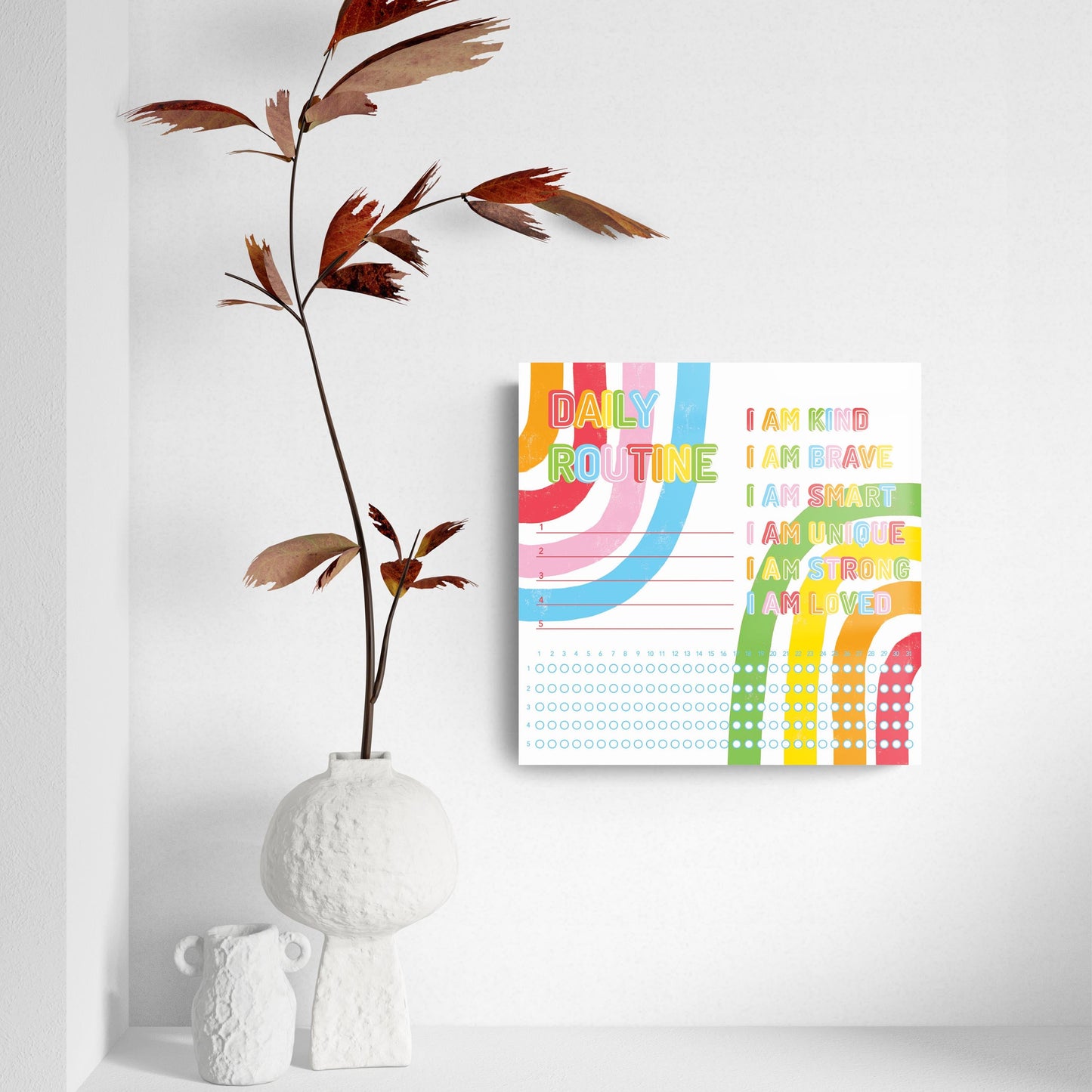 Children's Bright Rainbow Daily Routine | 8x8