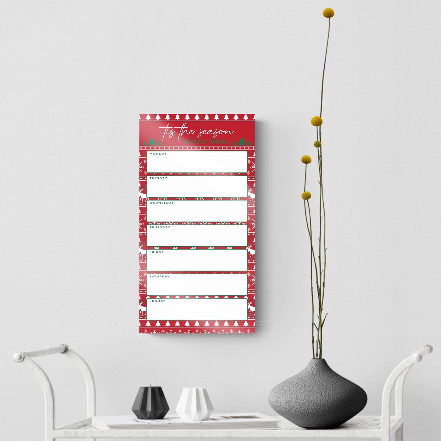 Classy Christmas Menu Board | 8x16