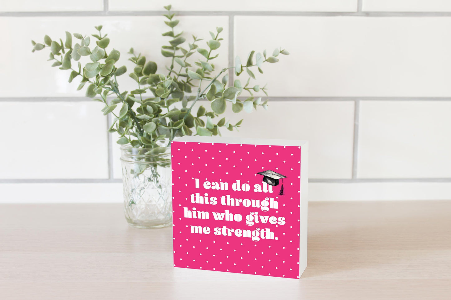 I Can Do All Pink Polka Dot | 5x5