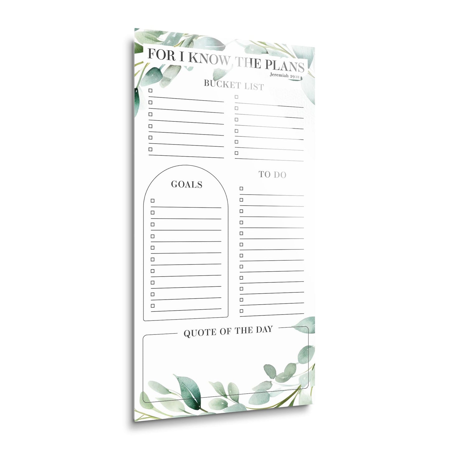 Graduation Tracker Sage Leaves I Know The Plans | 12x24