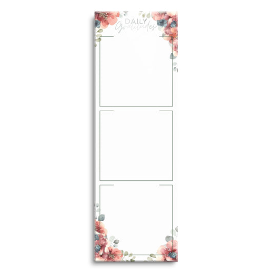 Floral Daily Gratitudes Message Board | 8x24