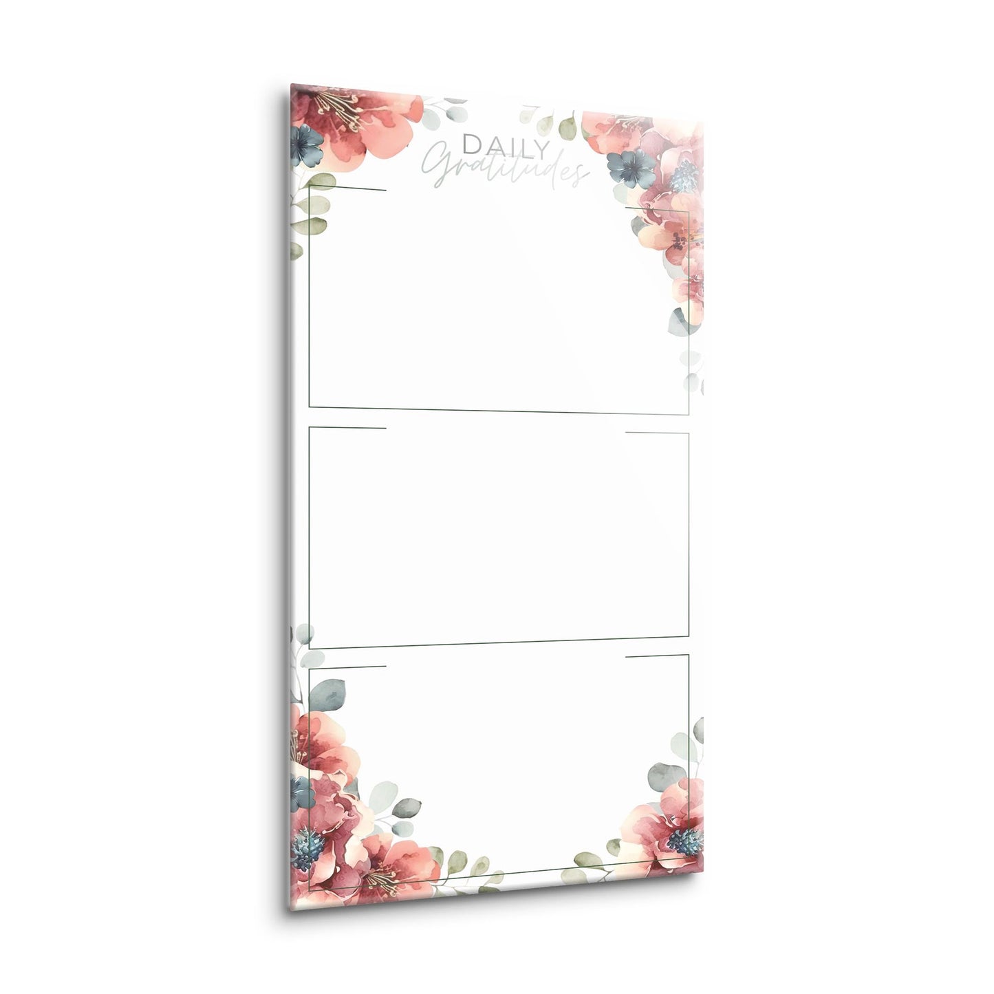 Floral Daily Gratitudes Message Board | 8x16