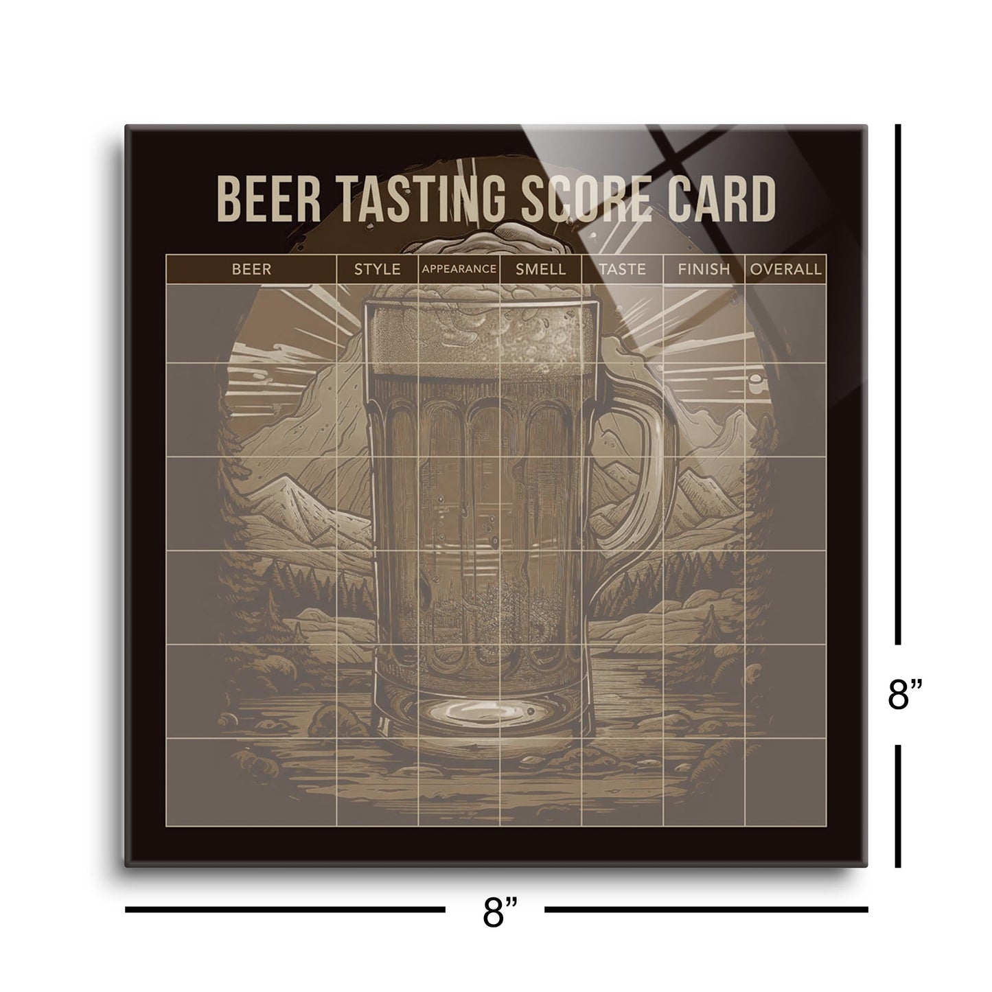 Beer Tasting Score Card | 8x8