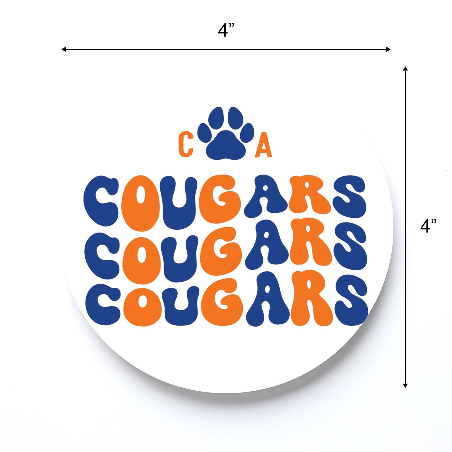Clairmont & Co Game Day Wave Cougars | 4x4