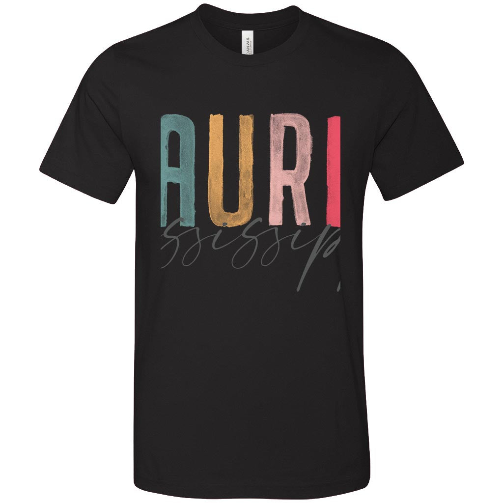 Bella + Canvas     Unisex Vertical Print     TShirt-Colorful State & Town-LAUREL,Ms     Bella + Canvas Premium T-shirt