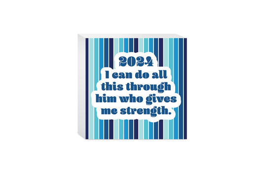 Graduation 2024 I Can Do All This Blue Stripe | 5x5
